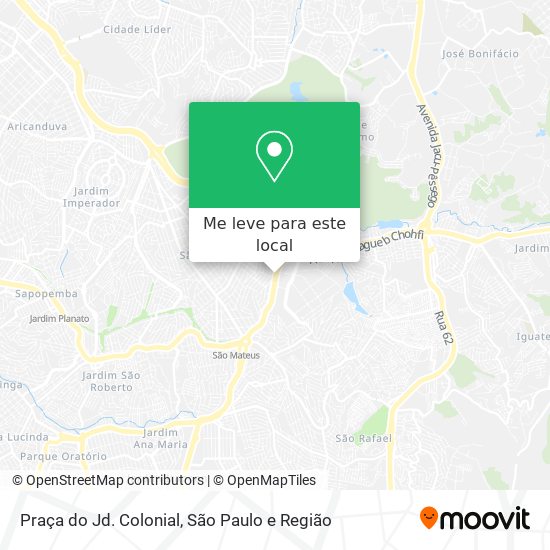 Praça do Jd. Colonial mapa