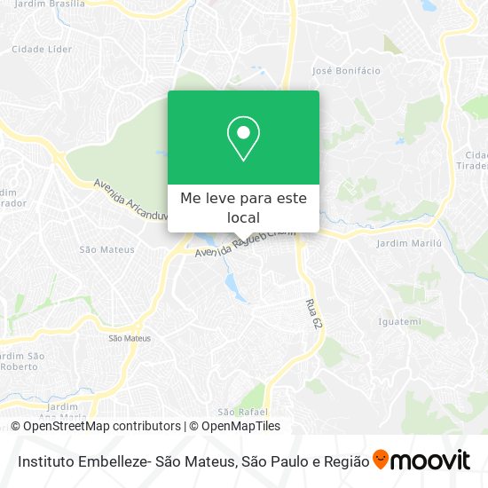 Instituto Embelleze- São  Mateus mapa