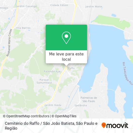 Cemitério do Raffo / São João Batista mapa