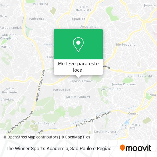 The Winner Sports Academia mapa