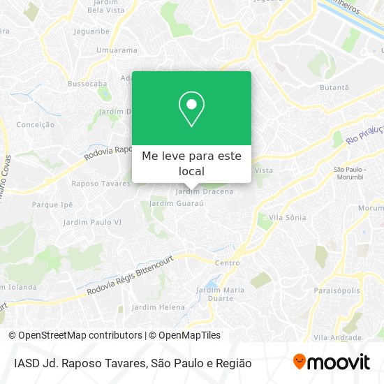IASD Jd. Raposo Tavares mapa