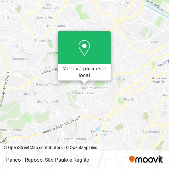 Panco - Raposo mapa