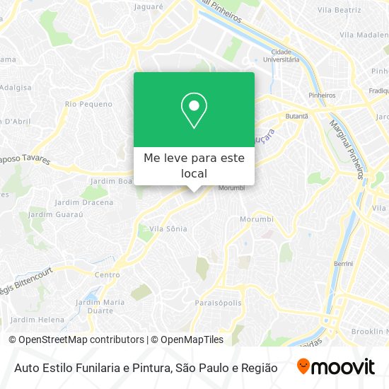 Auto Estilo Funilaria e Pintura mapa