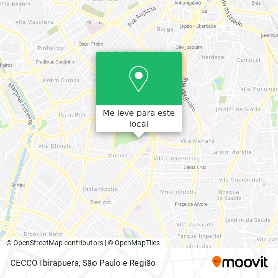 CECCO Ibirapuera mapa