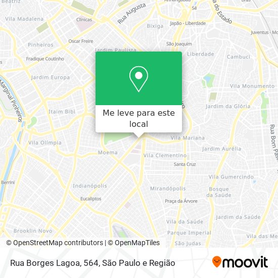 Rua Borges Lagoa, 564 mapa