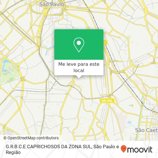 G.R.B.C.E CAPRICHOSOS DA ZONA SUL mapa