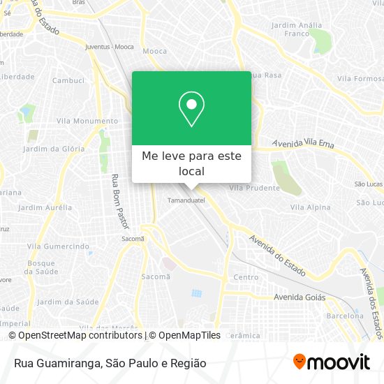 Rua Guamiranga mapa