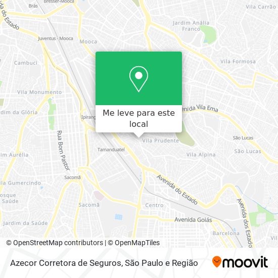 Azecor Corretora de Seguros mapa