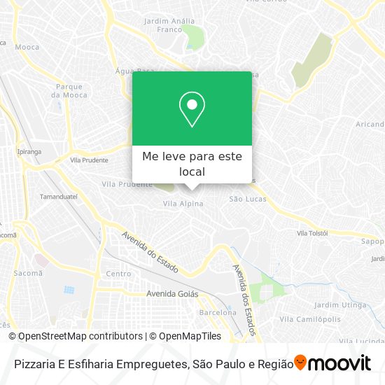 Pizzaria E Esfiharia Empreguetes mapa