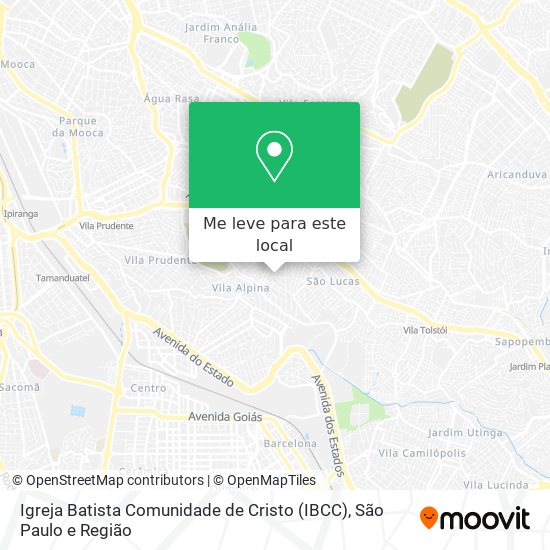 Igreja Batista Comunidade de Cristo (IBCC) mapa