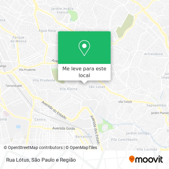 Rua Lótus mapa