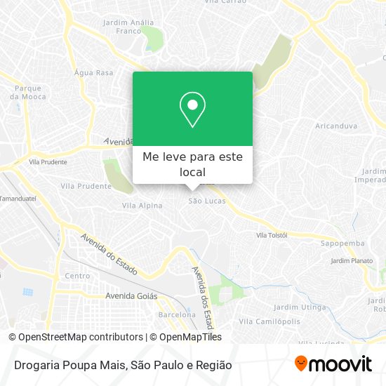 Drogaria Poupa Mais mapa