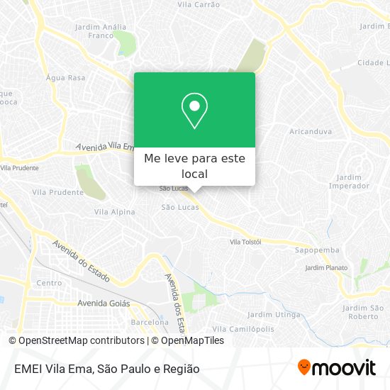 EMEI Vila Ema mapa