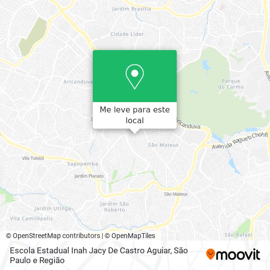 Escola Estadual Inah Jacy De Castro Aguiar mapa