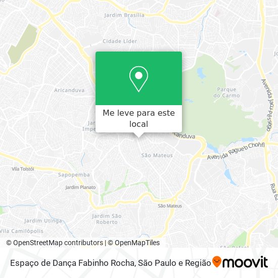 Espaço de Dança Fabinho Rocha mapa