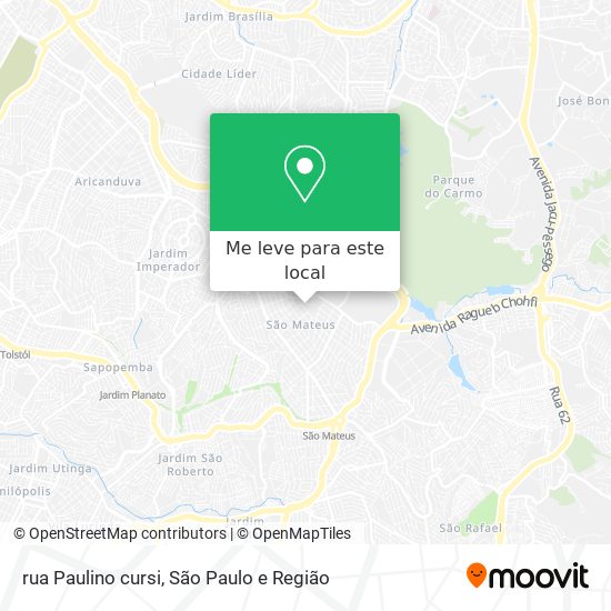 rua Paulino cursi mapa