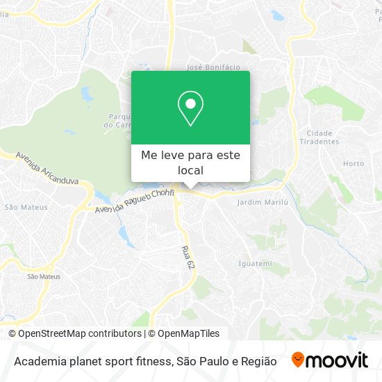 Academia planet sport fitness mapa