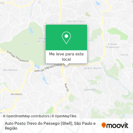 Auto Posto Trevo do Pessego (Shell) mapa