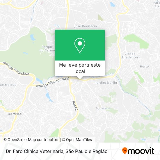 Dr. Faro Clínica Veterinária mapa