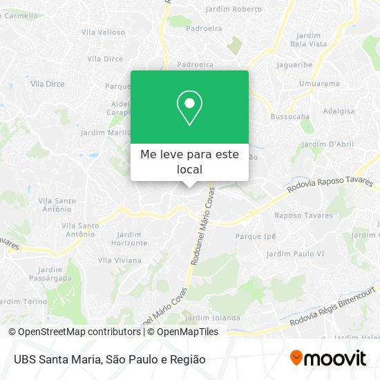 UBS Santa Maria mapa