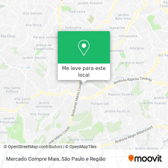 Mercado Compre Mais mapa