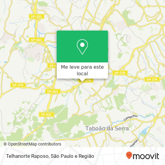 Telhanorte Raposo mapa