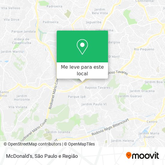 McDonald's mapa