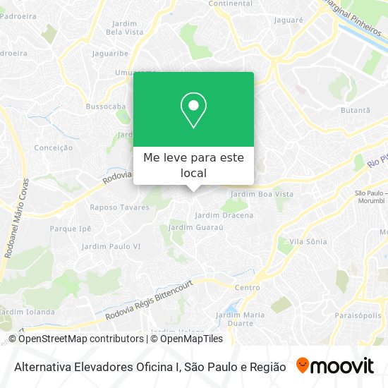 Alternativa Elevadores Oficina I mapa