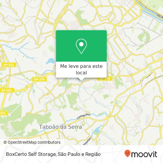 BoxCerto Self Storage mapa