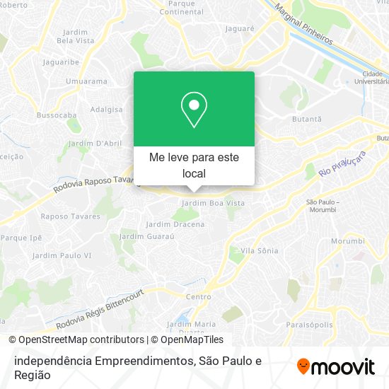 independência Empreendimentos mapa