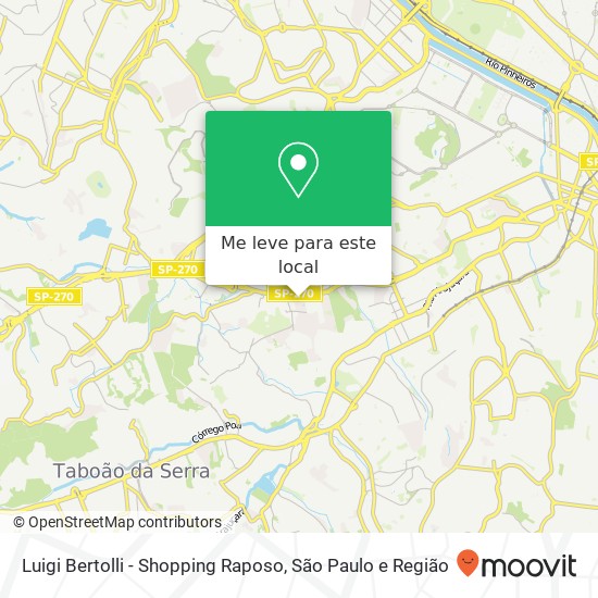 Luigi Bertolli - Shopping Raposo mapa