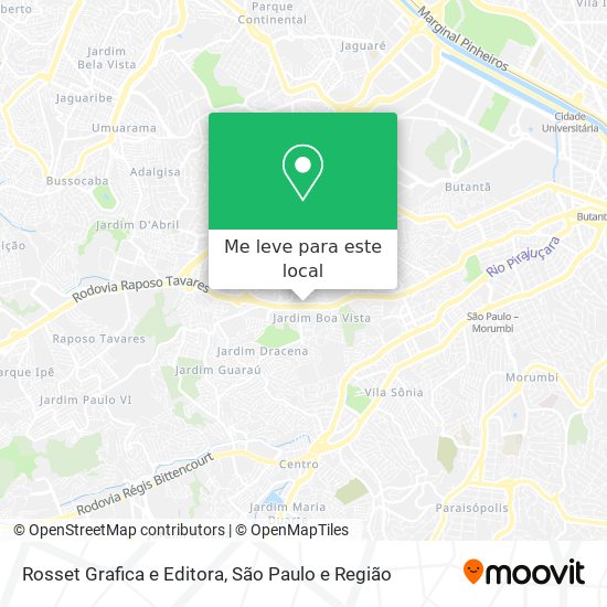 Rosset Grafica e Editora mapa