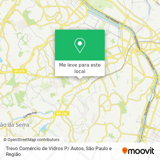 Trevo Comércio de Vidros P/ Autos mapa