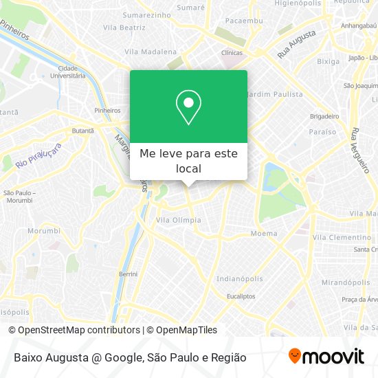 Baixo Augusta @ Google mapa