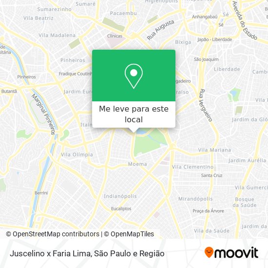 Juscelino x Faria Lima mapa