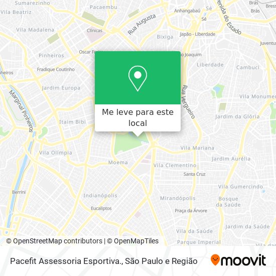Pacefit Assessoria Esportiva. mapa