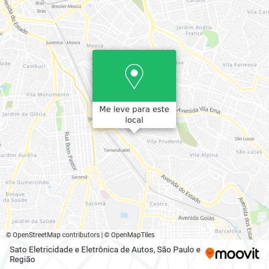 Sato Eletricidade e Eletrônica de Autos mapa