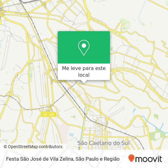 Festa São José de Vila Zelina mapa