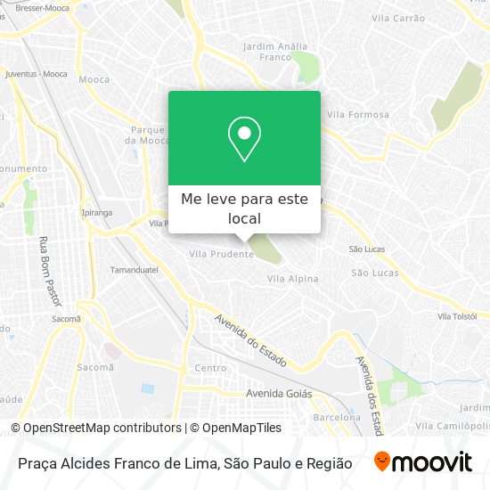 Praça Alcides Franco de Lima mapa