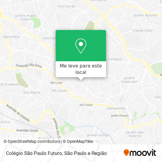 Colégio São Paulo Futuro mapa