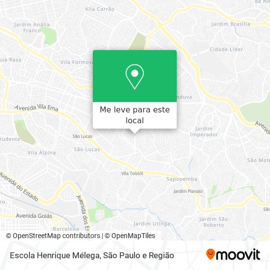 Escola Henrique Mélega mapa