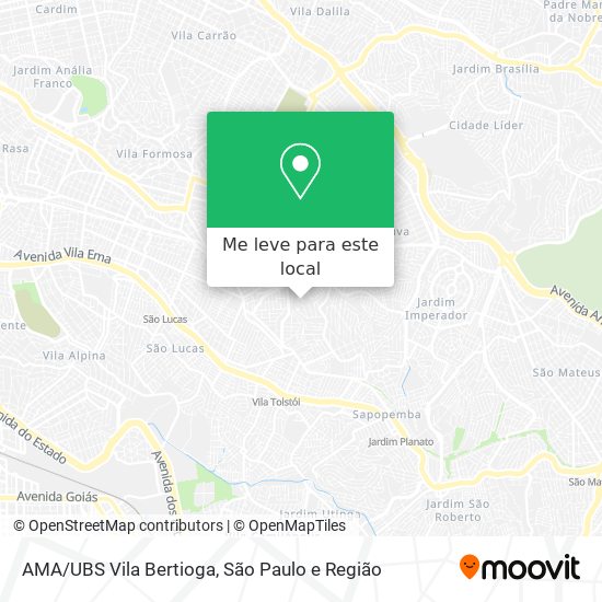 AMA/UBS Vila Bertioga mapa