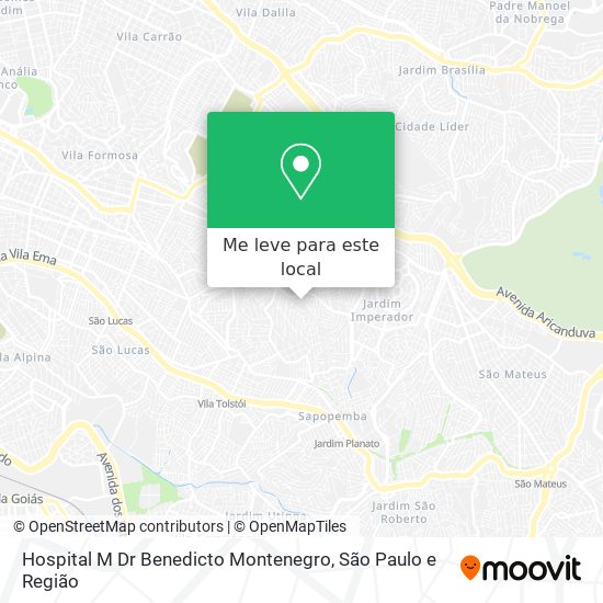 Hospital M Dr Benedicto Montenegro mapa