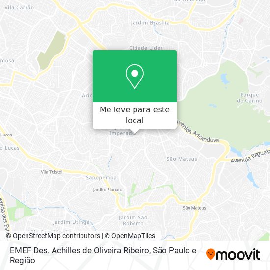 EMEF Des. Achilles de Oliveira Ribeiro mapa