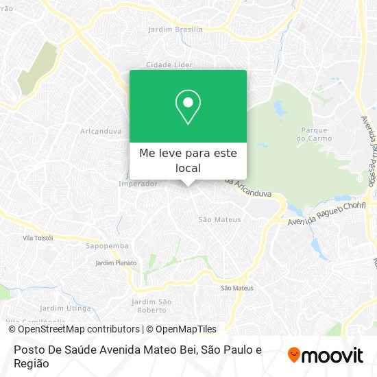 Posto De Saúde Avenida Mateo Bei mapa