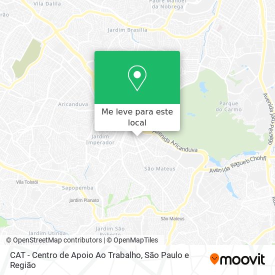 CAT - Centro de Apoio Ao Trabalho mapa