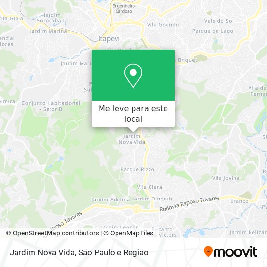 Jardim Nova Vida mapa