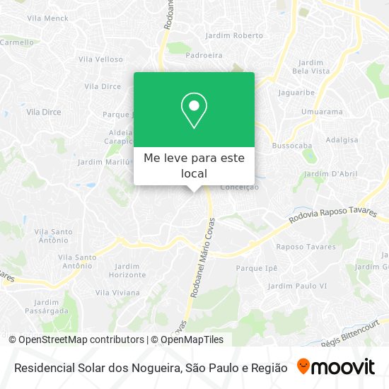 Residencial Solar dos Nogueira mapa