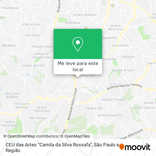 CEU das Artes “Camila da Silva Rossafa” mapa