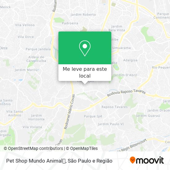 Pet Shop Mundo Animal🐶 mapa